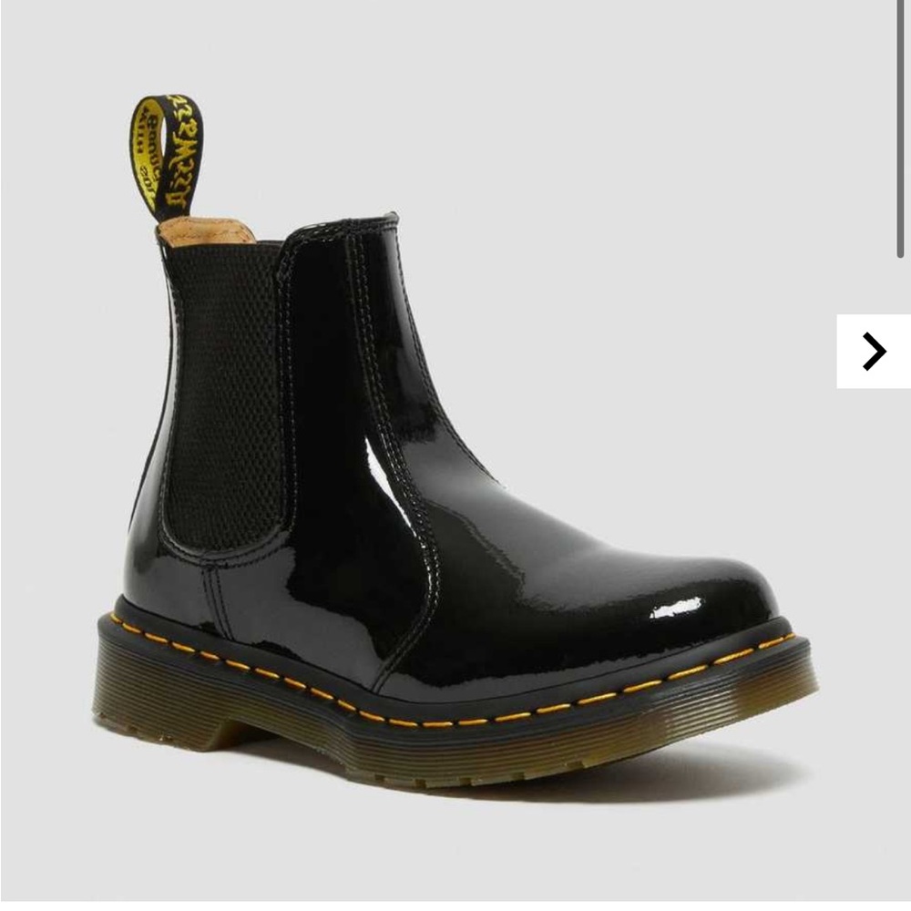 Dr. Martens WOMEN'S PATENT LEATHER CHELSEA BOOTS in black 5